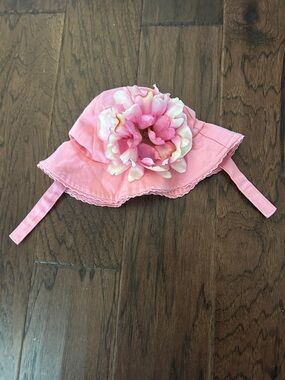 Jamie Rae Hats Pink Floral Sun Hat - Soft Cotton